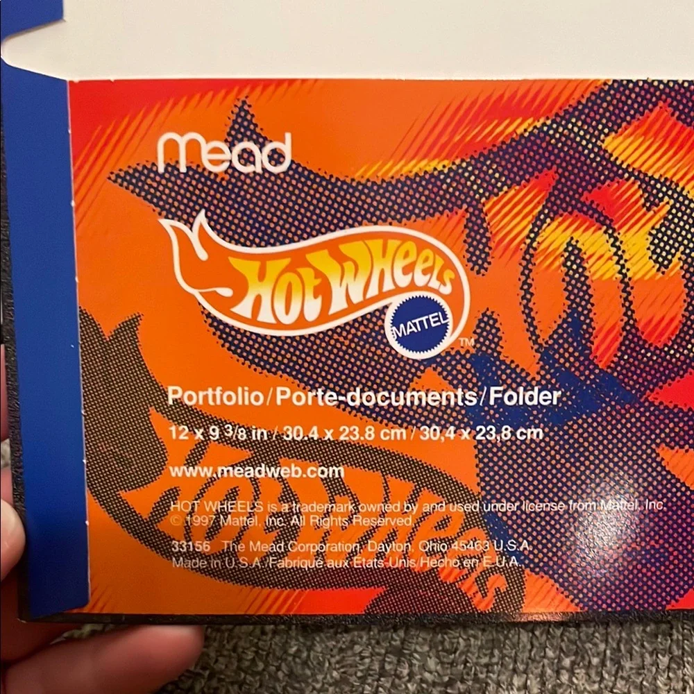 Vintage 90’s Mattel Hot Wheels School Folder Bundle New Never Used from 1997!